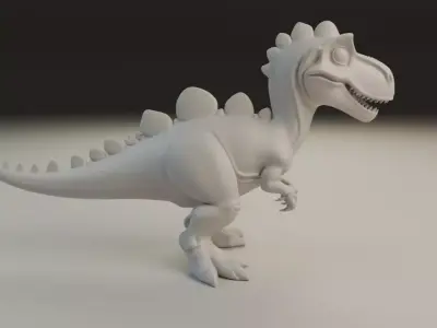 dinosaur 3D print model 3