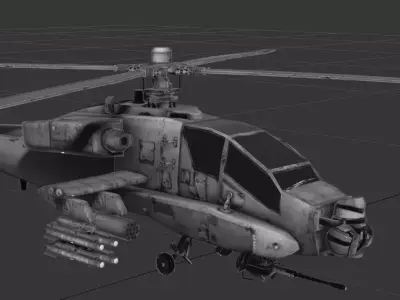 Apache AH-64D Free 3D model