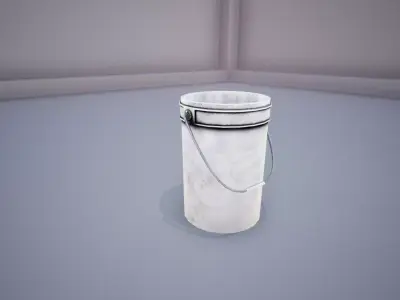 Industrial Bucket Low-poly 3D model
