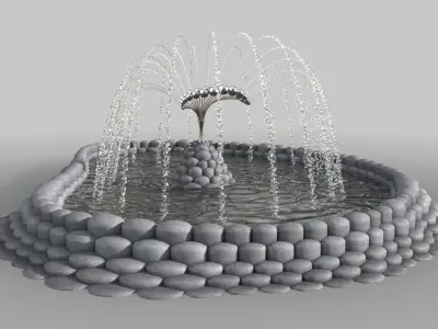Fountain Organic Form 2 3D model