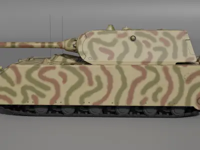 Panzer VIII Maus - German Heavy Tank Low-poly 3D model purchase
