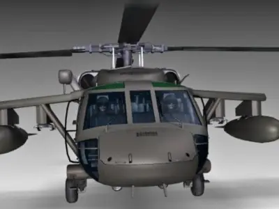 UH-60 Blackhawk Helicopter 3D model