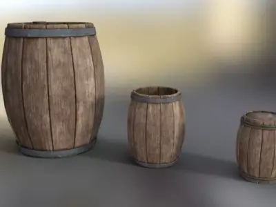 Barrel pack 3D model