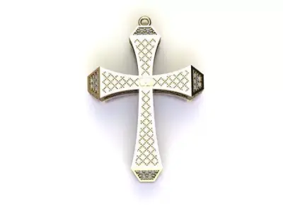cross necklace 3D print model purchase