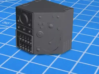 Printable FuG 227 Nachtfee Luftwaffe Radio 3D print model