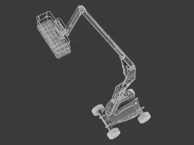 JLG 600AJ Articulating Boom Lift 3D model