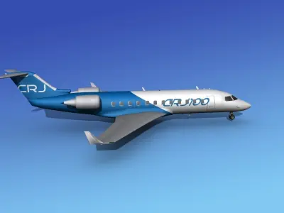 Canadair CRJ100 Bombardier 3D model