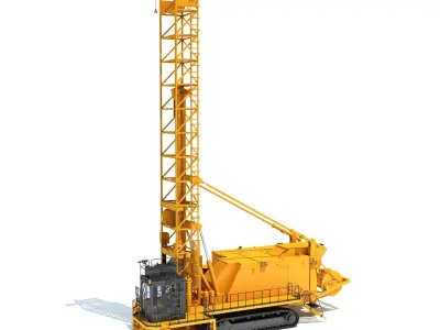 Rotary Drilling Rig 3D model get