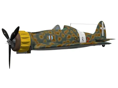 macchi mc200 saetta 3D model buy