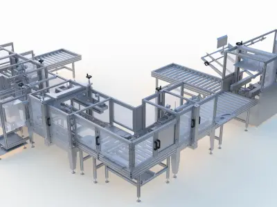 Semi Automatic Packaging Machine 3D model