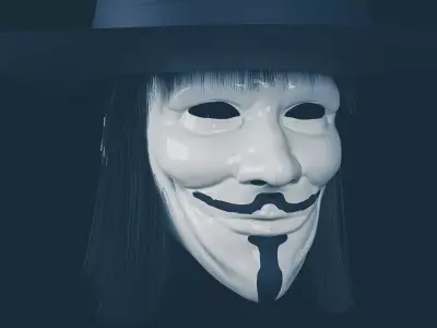 v for vendetta  3D model