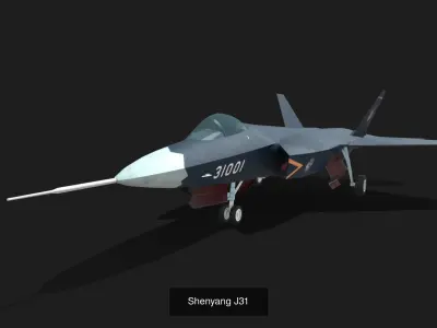 Fighter Jets 3D Model Collection