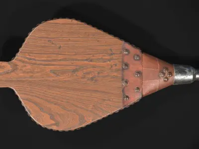 Victorian Bellows Low-poly 3D model