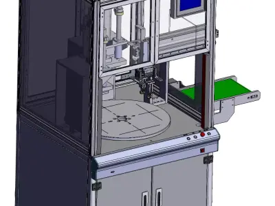 Four-station Turntable Fusion Welding Machine  3D model
