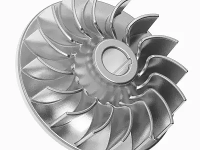 Automotive Engine Flywheel 3D print model