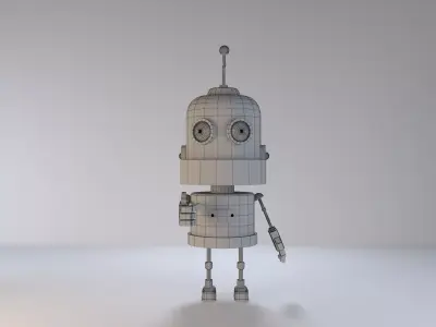 Colorful robot 3D model