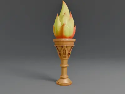 Stylized Fantasy Prop Pack 10 Assets for RPGs Games Low-poly 3D model