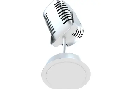 Microphone vintage 3D model