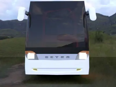 Bus model greyhound simulator 3D model