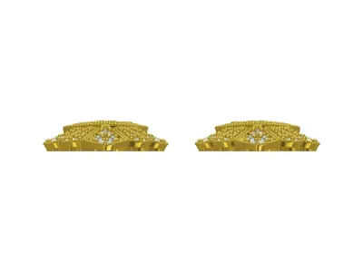 Antique Art Deco Earring 3D print model