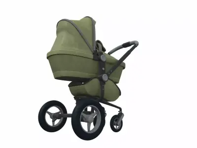 Baby stroller 01 3D model