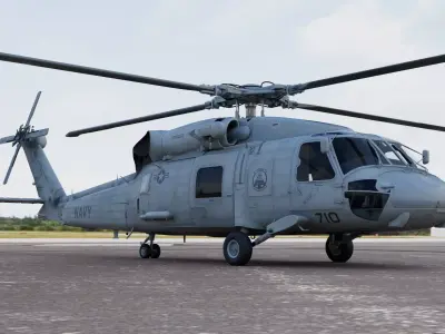 Seahawk Sikorsky SH-60 Helicopter 3D model