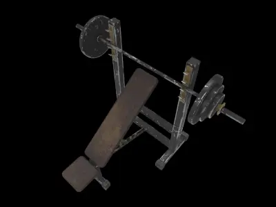 bench press 3D model