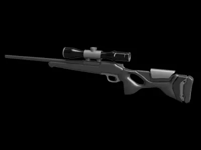 Blaser R8 gun Low-poly 3D model