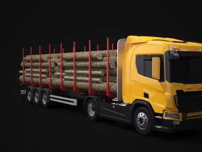 Timber Truck 3D model