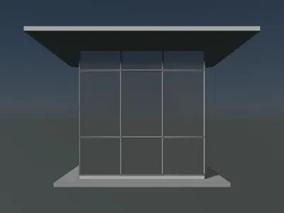 Security booth 24u05 3D model