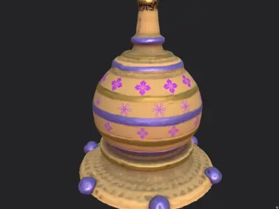 Stylized Clya Pot Free low-poly 3D model