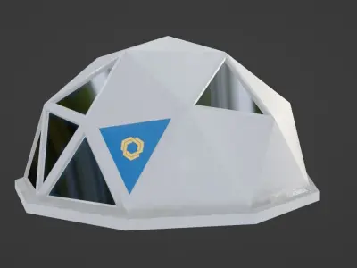 Space Modular Base Free low-poly 3D model