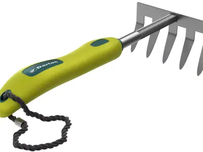 Garden Tool Hand Rake 3D model purchase