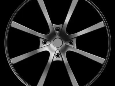 Car rim 8 Low-poly 3D model