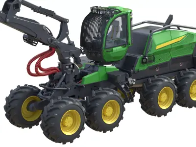 John Deere 1270H Low-poly 3D model