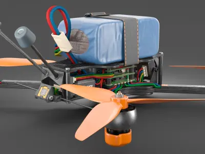 FPV Drone PBR 3D model