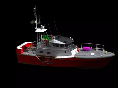 Rescue Boat 3D model by nsd7night