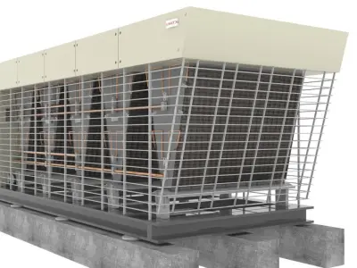 Industrial Chiller Unit  Lennox Neosys 3D Model  HVAC Equipment 3D model