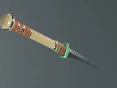 Sword - PBR game ready 3d weapon Low-poly 3D game ready model  Low-poly 3D model