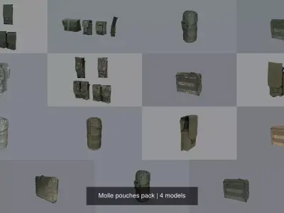 Molle pouches pack