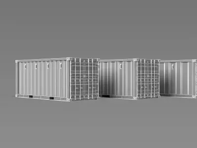 Container Box Industrial Storage Prop 3D model
