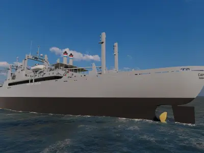 collection ships-Bulk carrier ship-tanker ship 3D model buy