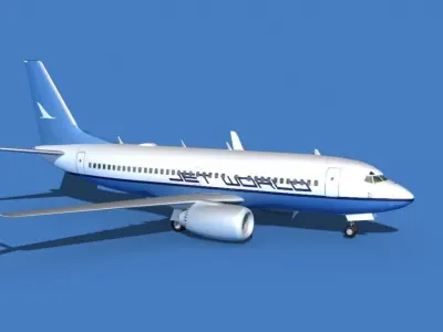Boeing 737 MAX 7 Jet World 3D model