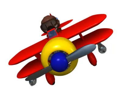 Toy Plane 3D model get