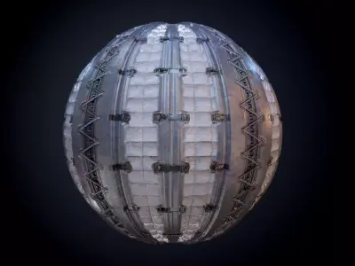Sci-Fi Military Seamless PBR Texture 34 Texture