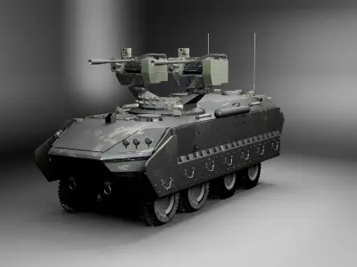 Military APC - BTR 3D model