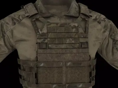 Crye JPC-R Low-poly 3D model