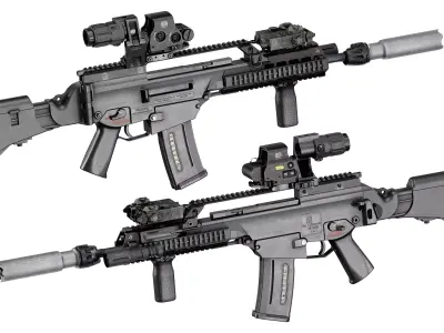 HK G36 WEAPON MEGA PACK Low-poly 3D model