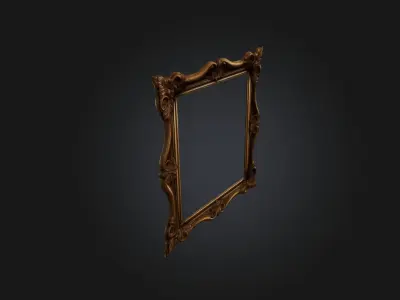 Realistic Picture Frame Low-poly 3D model