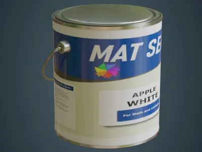 Paint Can 2A Low-poly 3D model